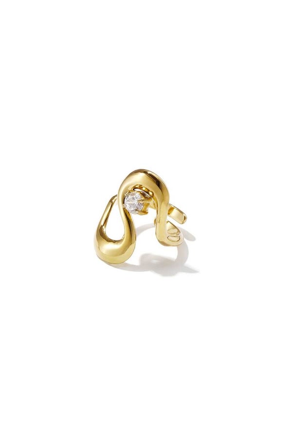 Wavy diamant ring (goud)