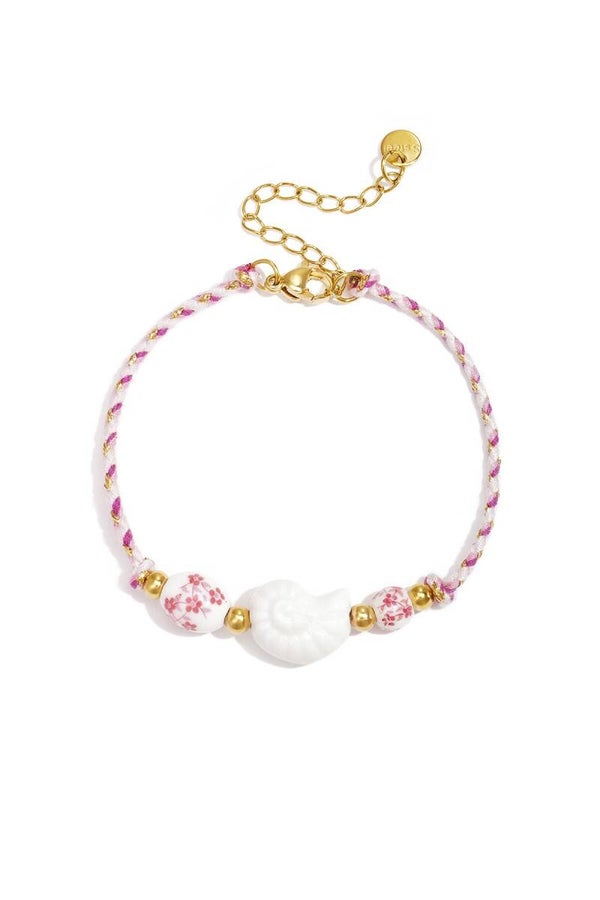 Dieke roos armband (goud)