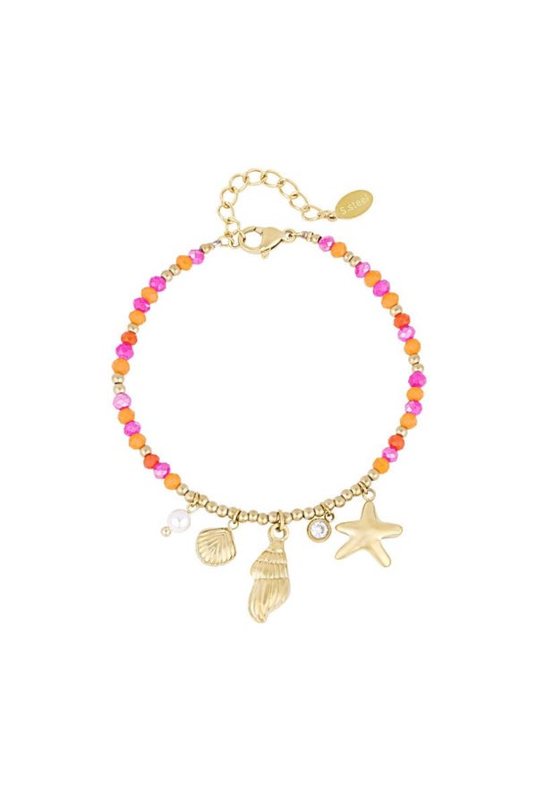 Shell swim armband (goud)