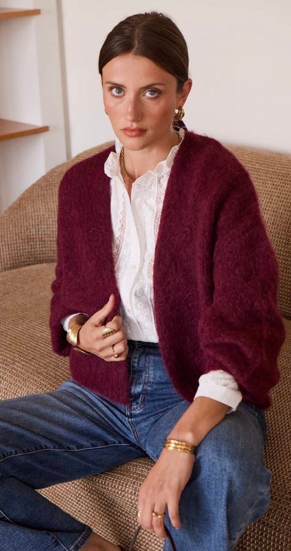 Elodie trui bordeaux (tu)