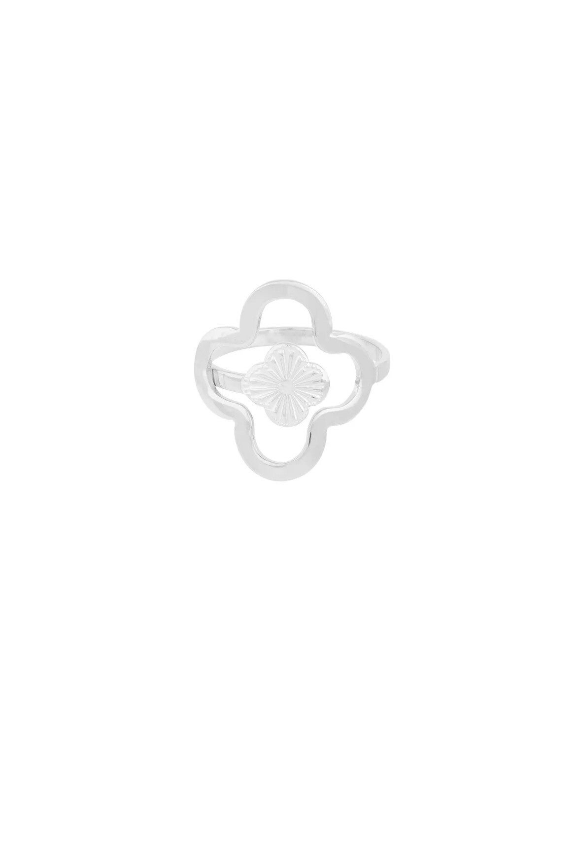 Lucky leaf ring (zilver)