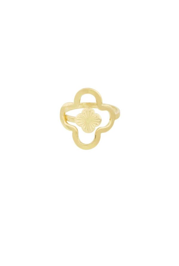 Lucky leaf ring (goud)