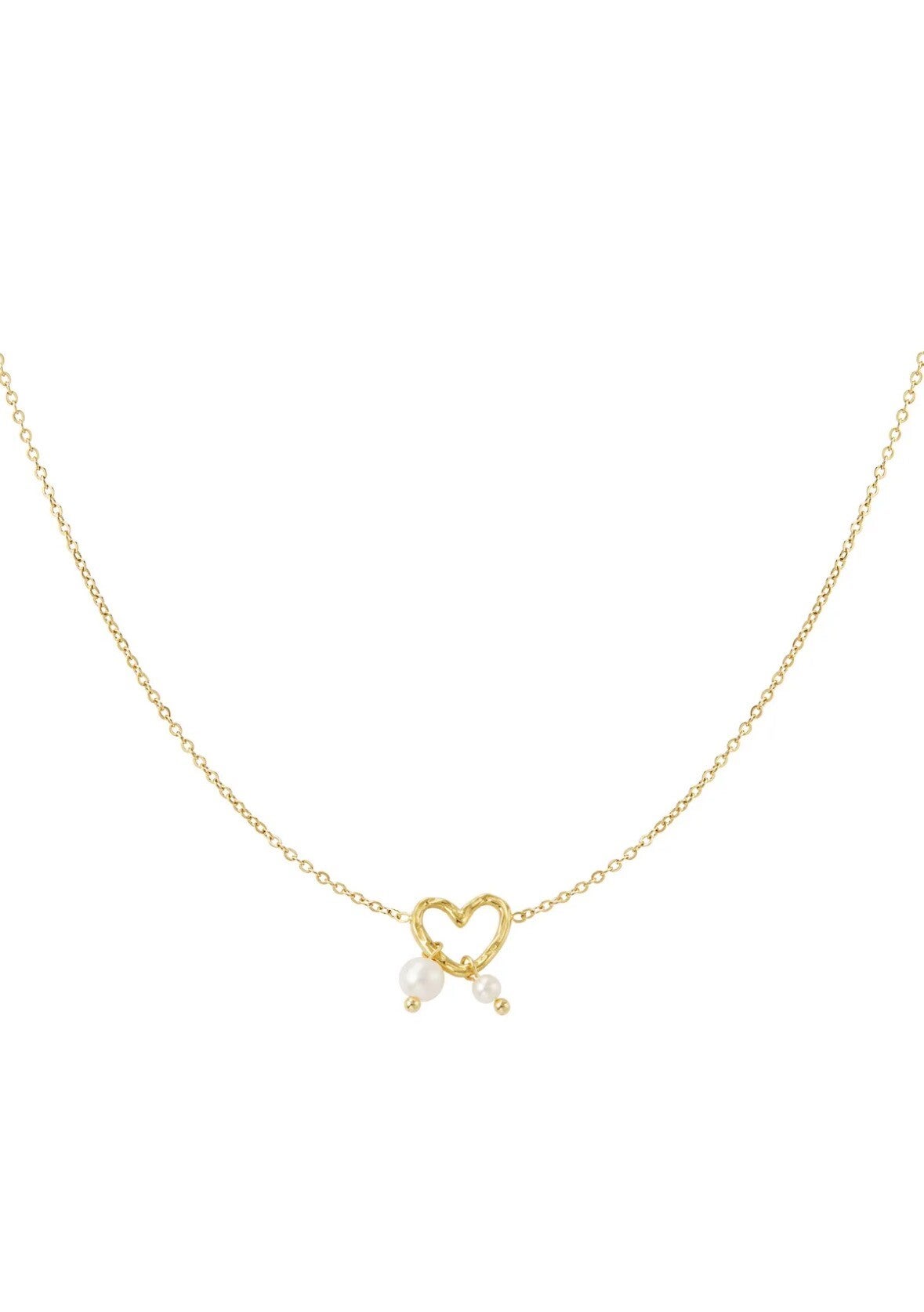 Parel love ketting (goud)