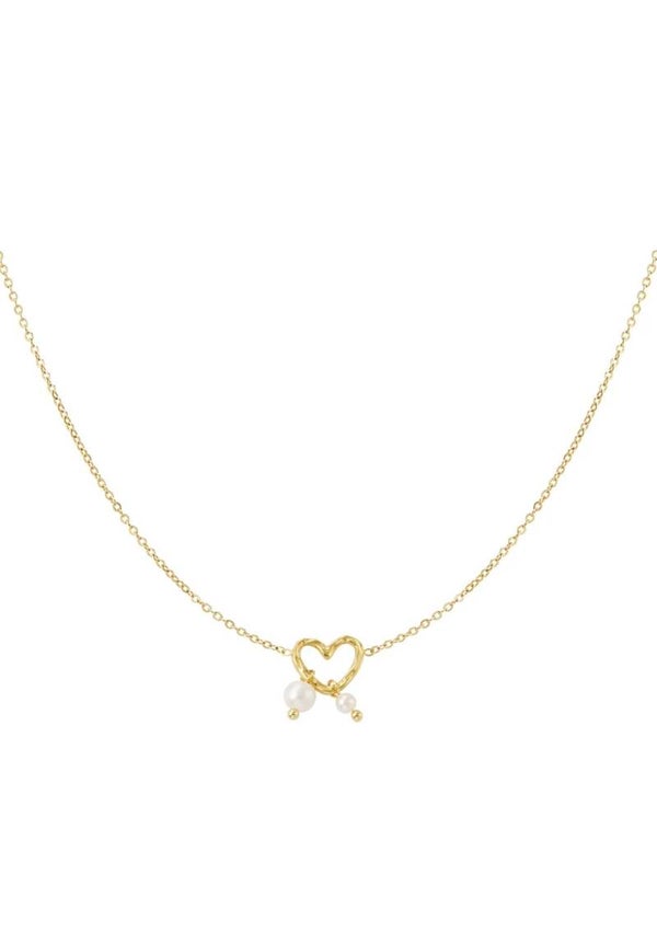 Parel love ketting (goud)