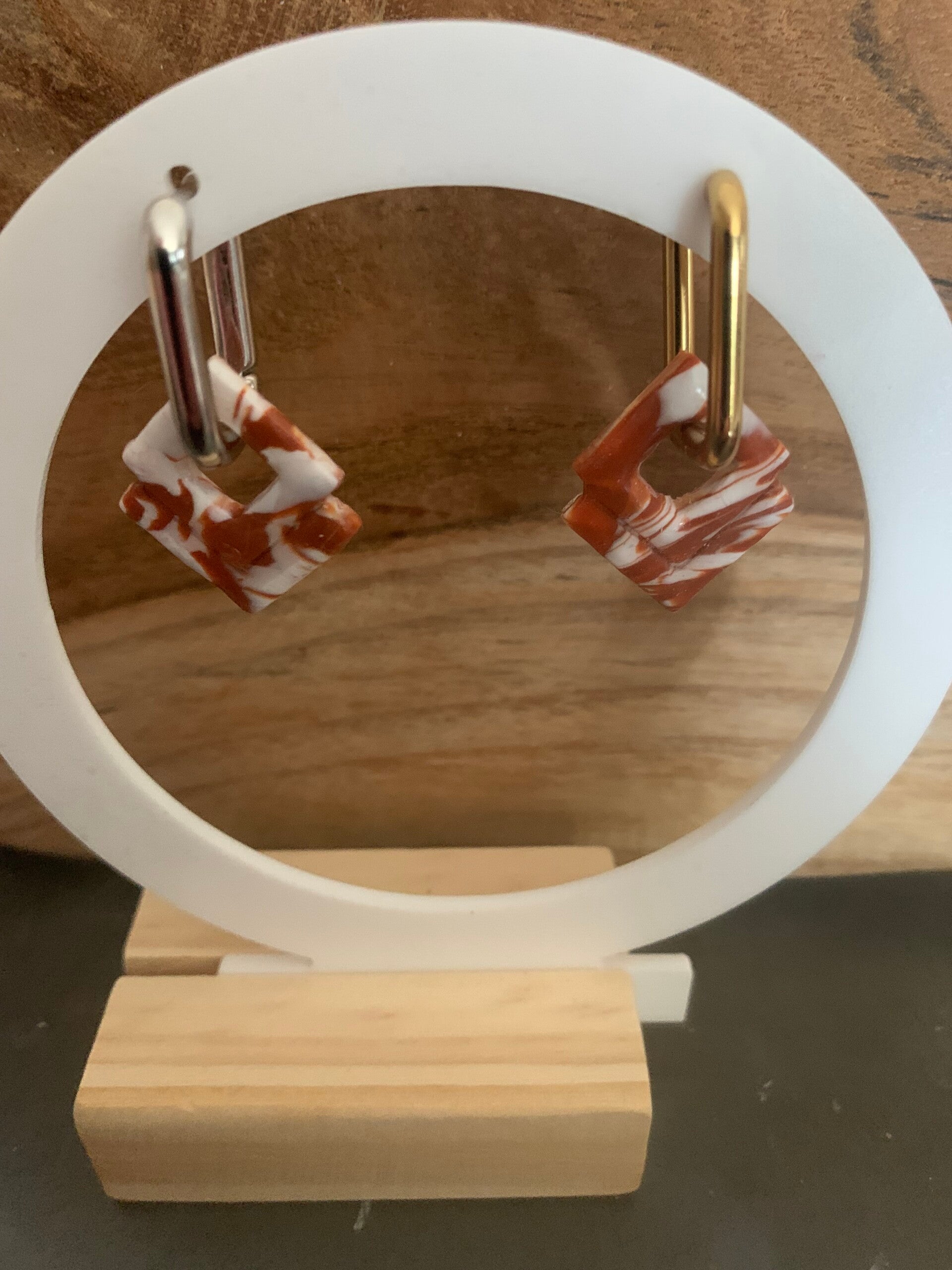 Boucle d’oreille polymere