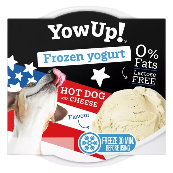 YowUp! Frozen Yoghurt Hot dog met Kaas