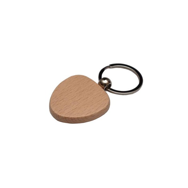 Houten sleutelhanger hart (dubbelzijdig graveren)