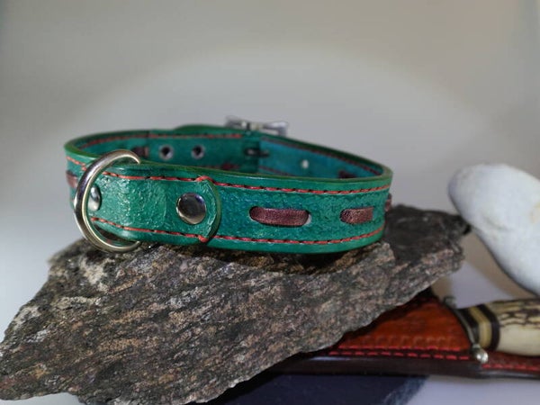 Handgefertigtes Lederhalsband