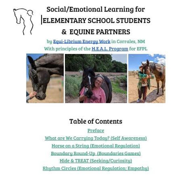 Social/Emotional Learning for Elementary Students & Equine Partners: 5 Lessons