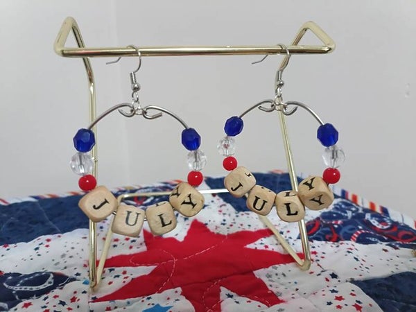 4th of July Earrings