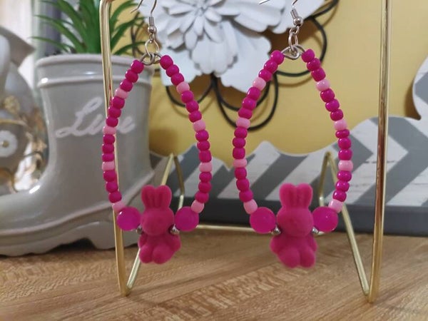 Beaded Teardrop Earrings