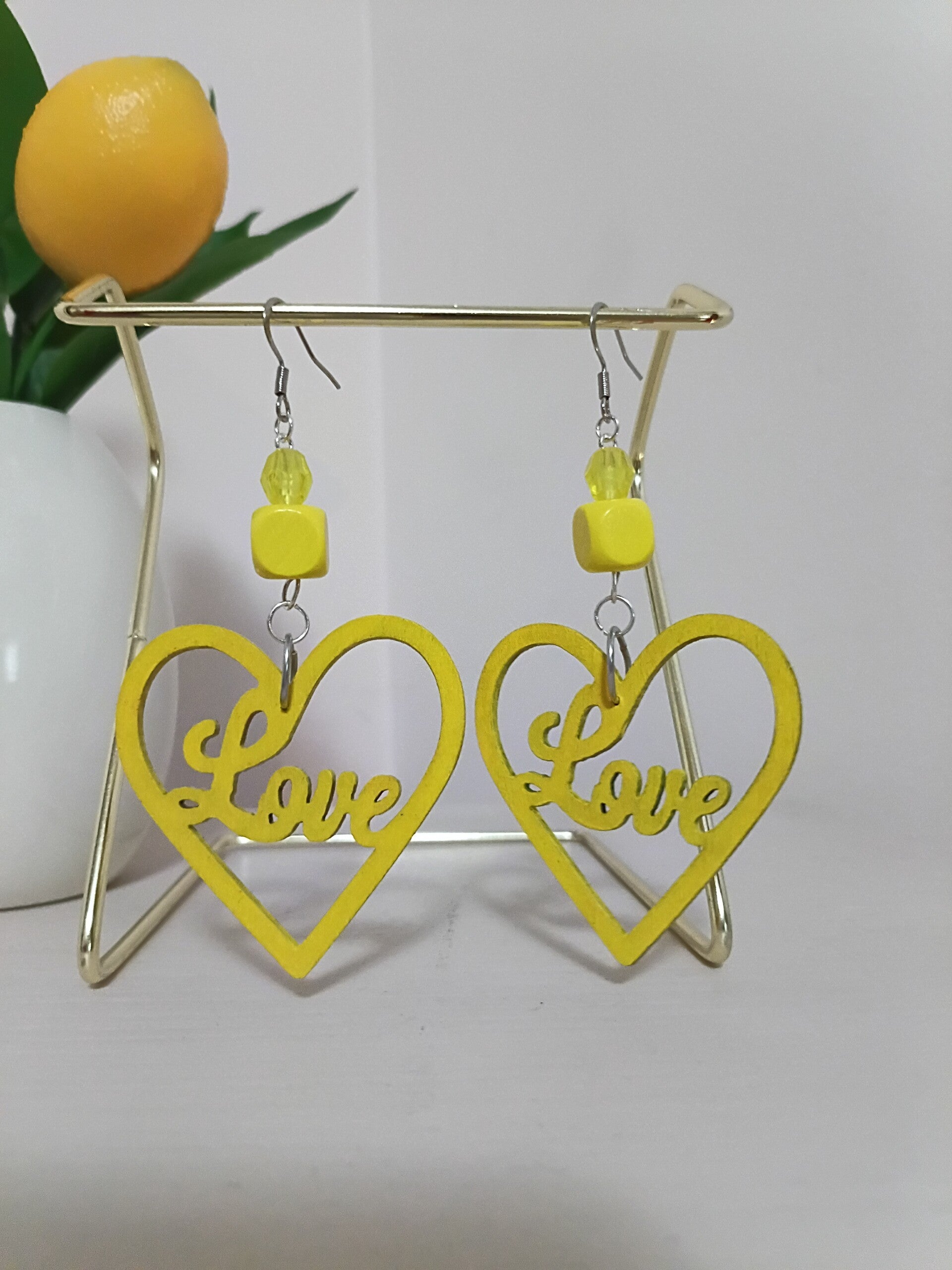 Heart Dangle Earrings