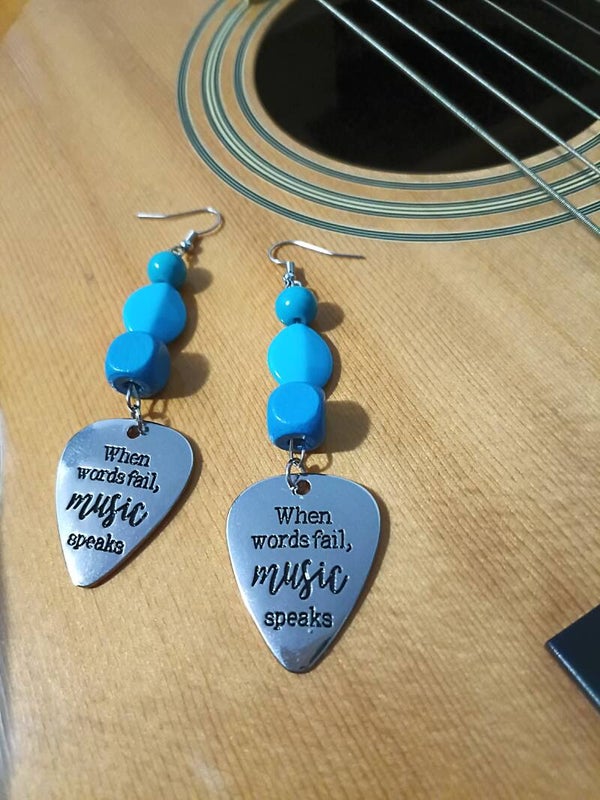 Guitar Pick Earrings
