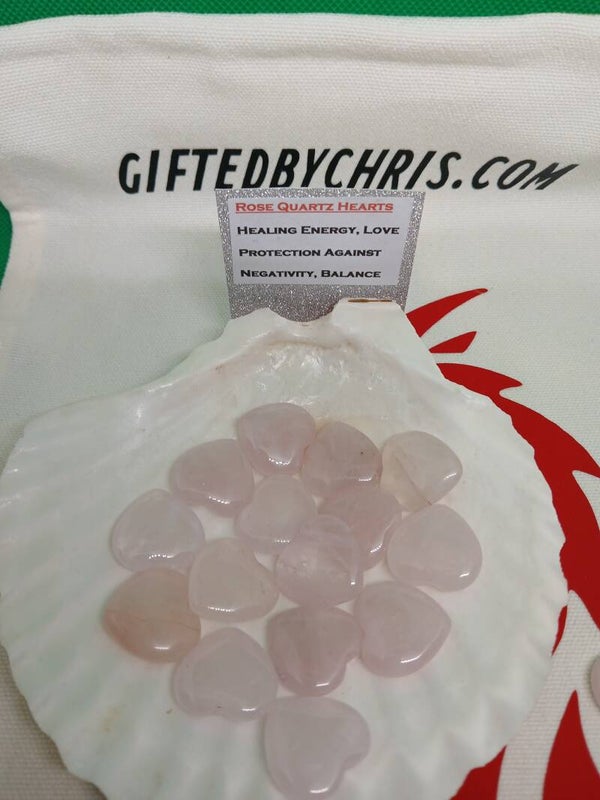 Rose Quartz Gemstone Hearts