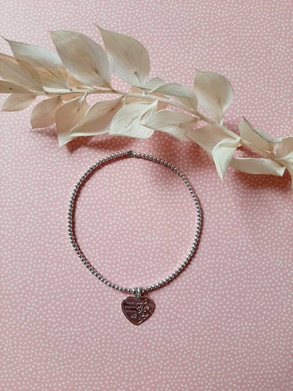 Zilveren armband Best Friends for ever