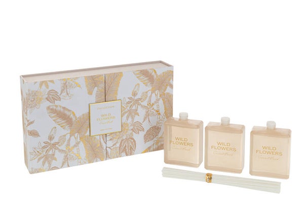J-Line Wild Flowers geurstokje set