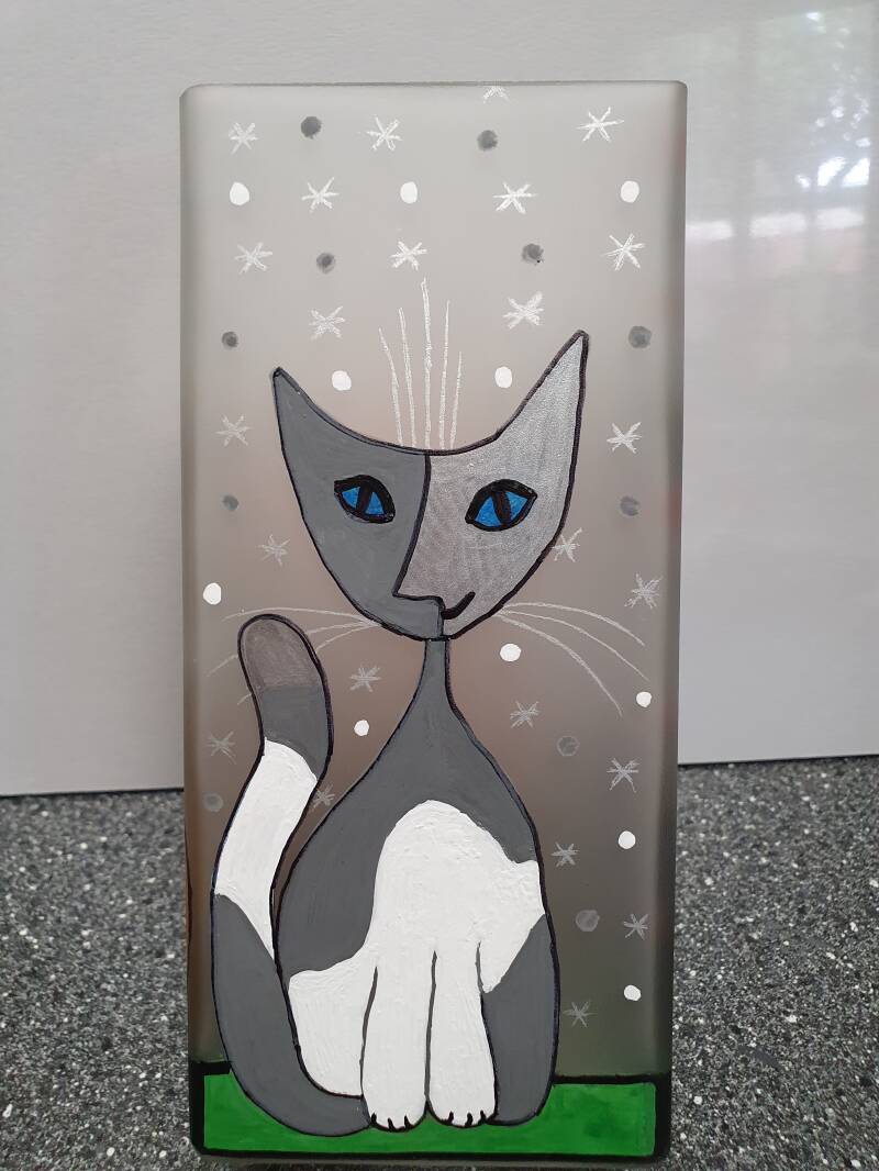 Rosina Wachtmeister acrylic painting cats acrylverf schilderij katten