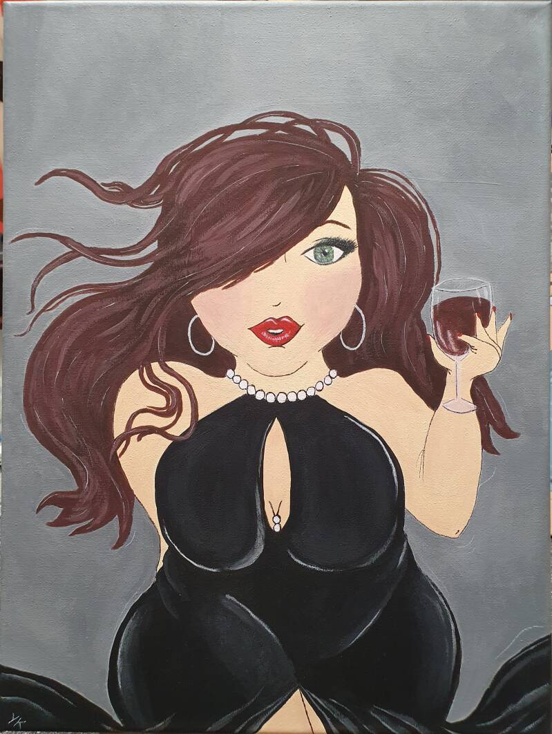 isabelle desrochers acrylverf schilderij acrylic painting