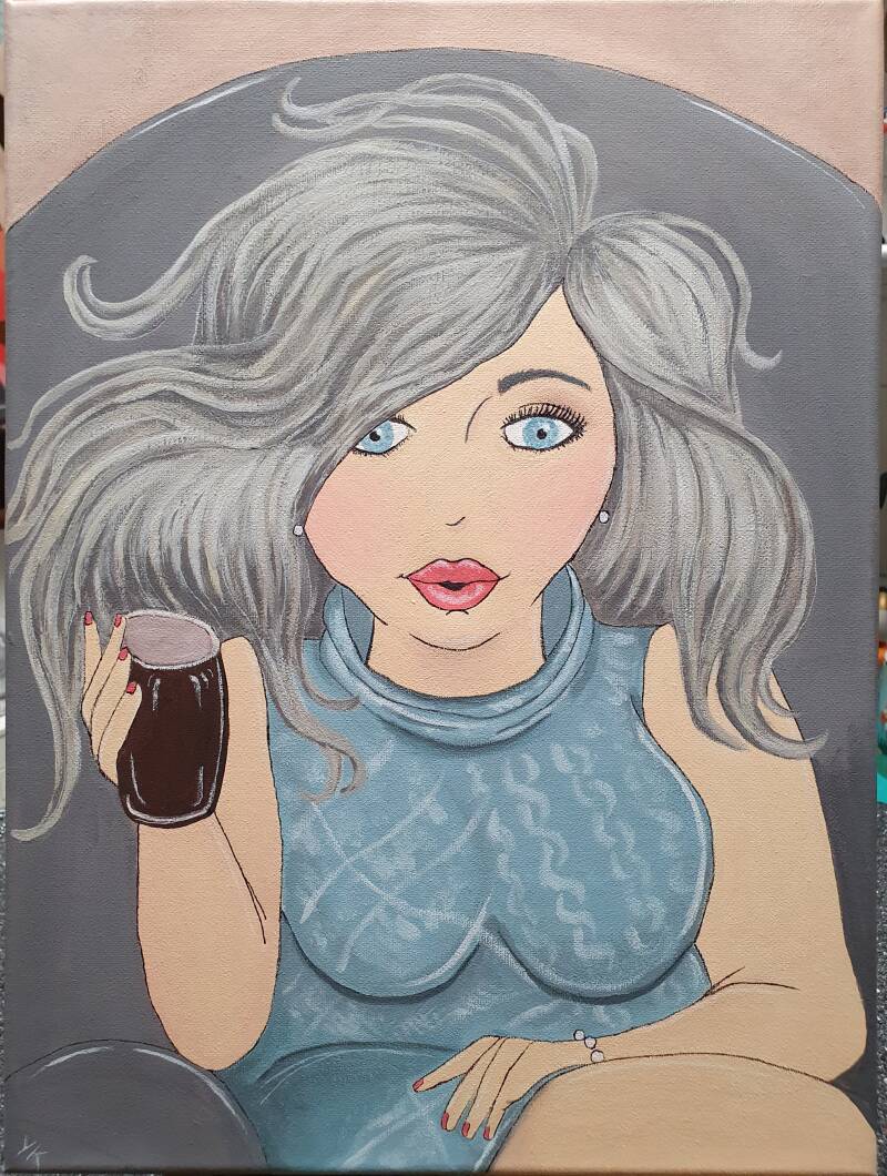 isabelle desrochers acrylverf schilderij acrylic painting