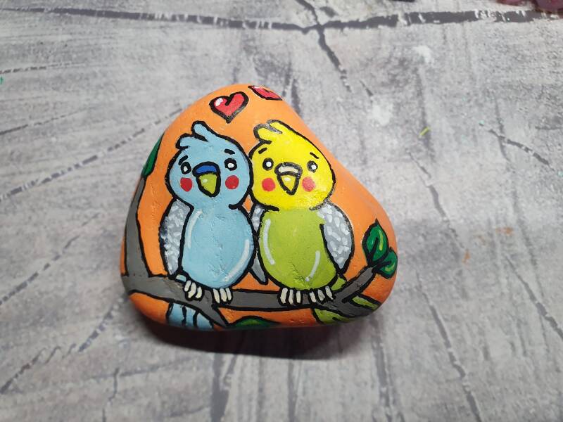 Rock painting acrylic painting stenen schilderen acrylverf 