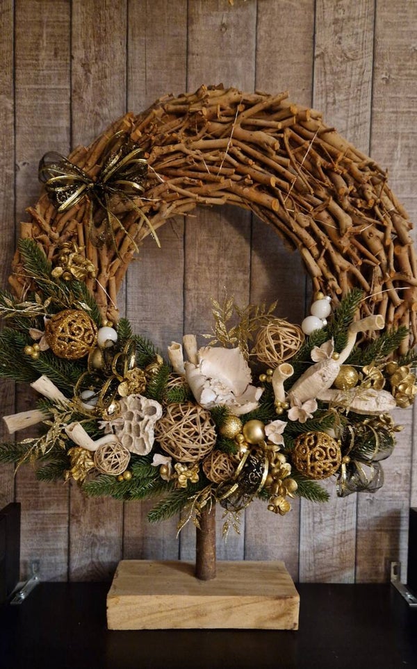 Cirkel op houten voet