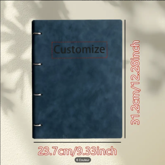 Cahier Personnalisé A4 – Élégance Minimaliste