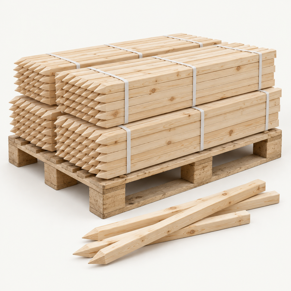 Houten piketten 22 × 22 mm | volle pallet
