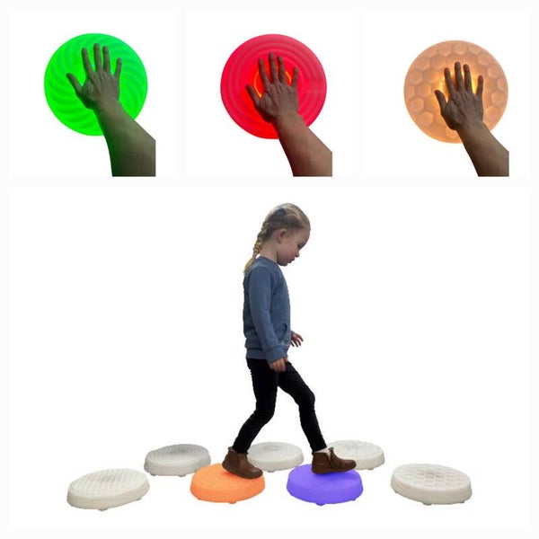 7 pack of light and sound floor tiles