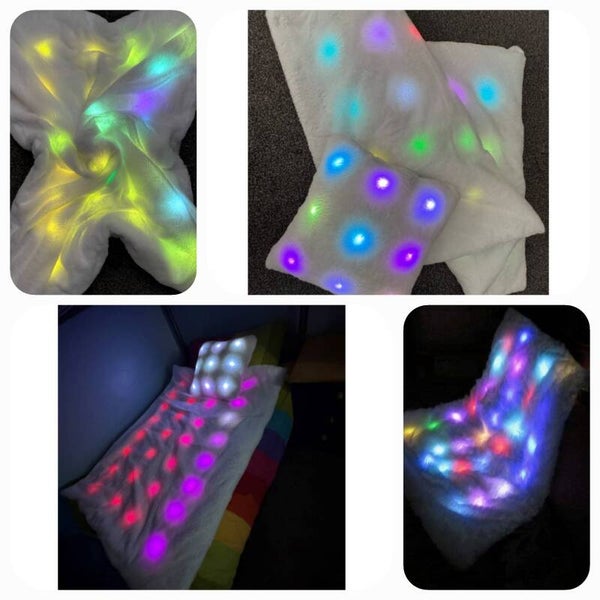 LED blanket and cushion