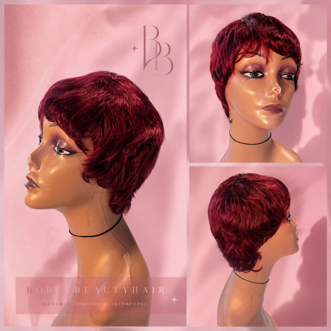 Pixie lisse rouge