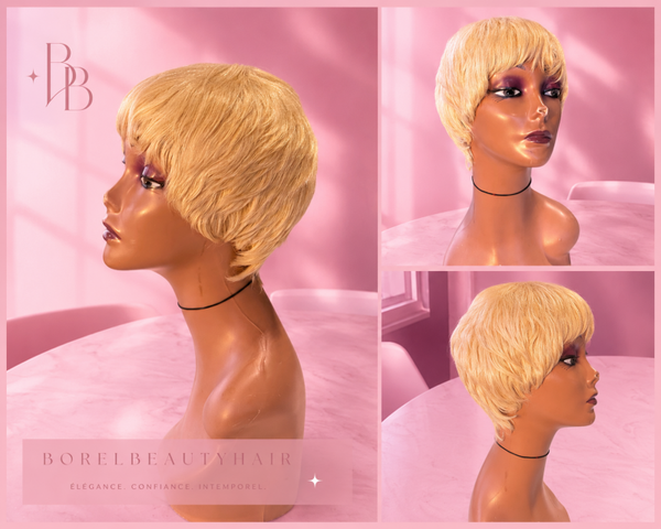 Pixie lisse blonde