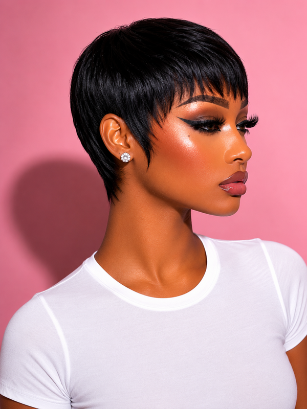 Pixie lisse noir