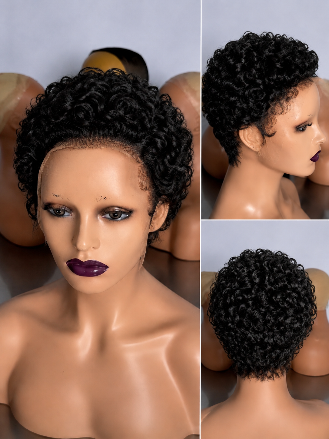 Pixie grise lace frontale 13x6