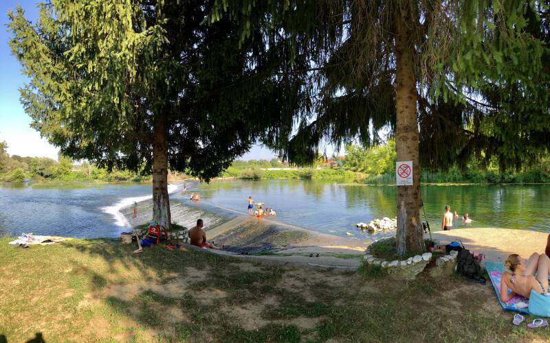 Close to apartment Treba Malo Odmorit is a place to swim and have a good time