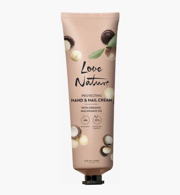 Protecting hand&nail cream with organic macadamia oil