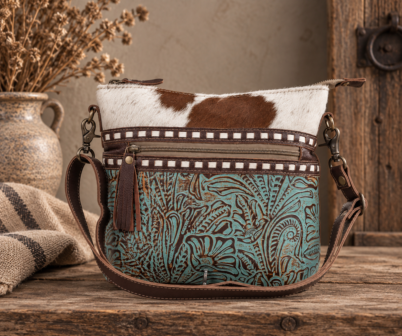 Delphine Canvas Schoudertas