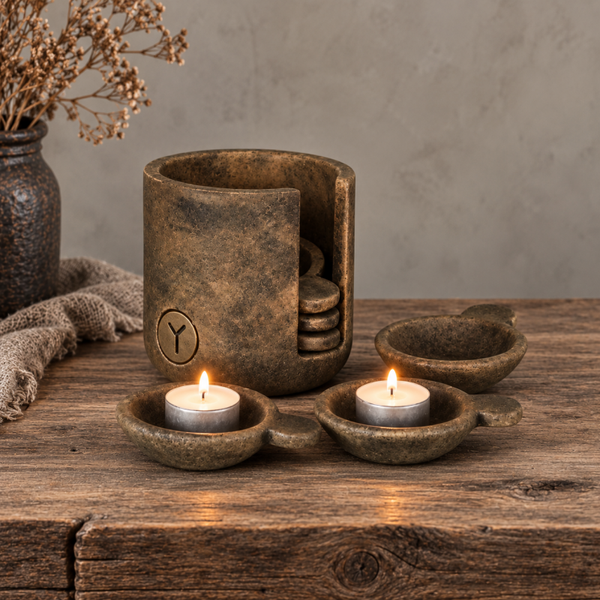 Set of 6 Cups in Holder