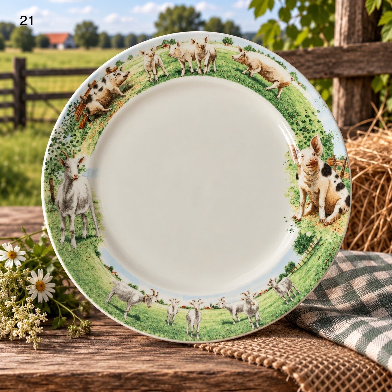 Bord Geit-Varken 21 cm