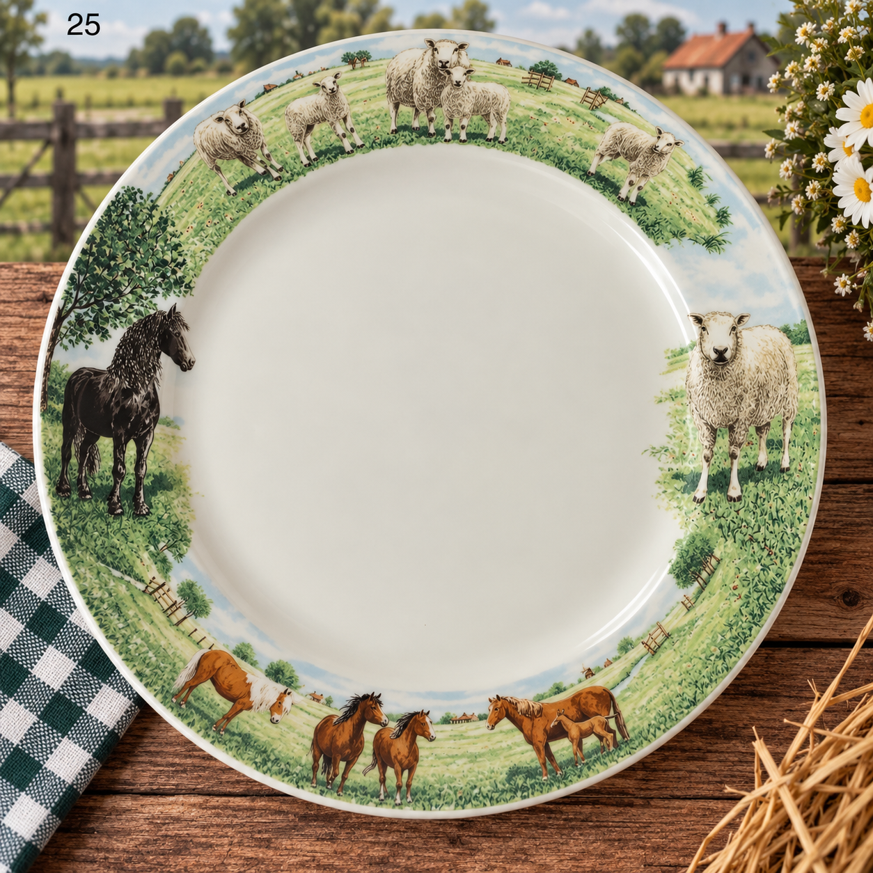 Bord Paard-Schaap Diep