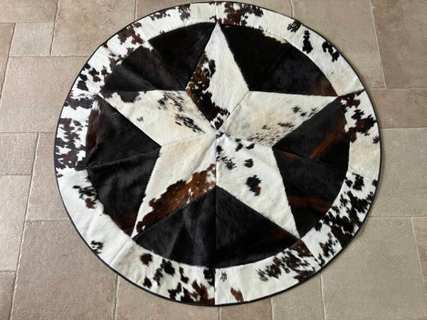 Rond koeienhuidkleed Nr R1