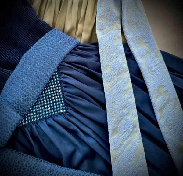 Dirndlschürze ADELE dunkelblau