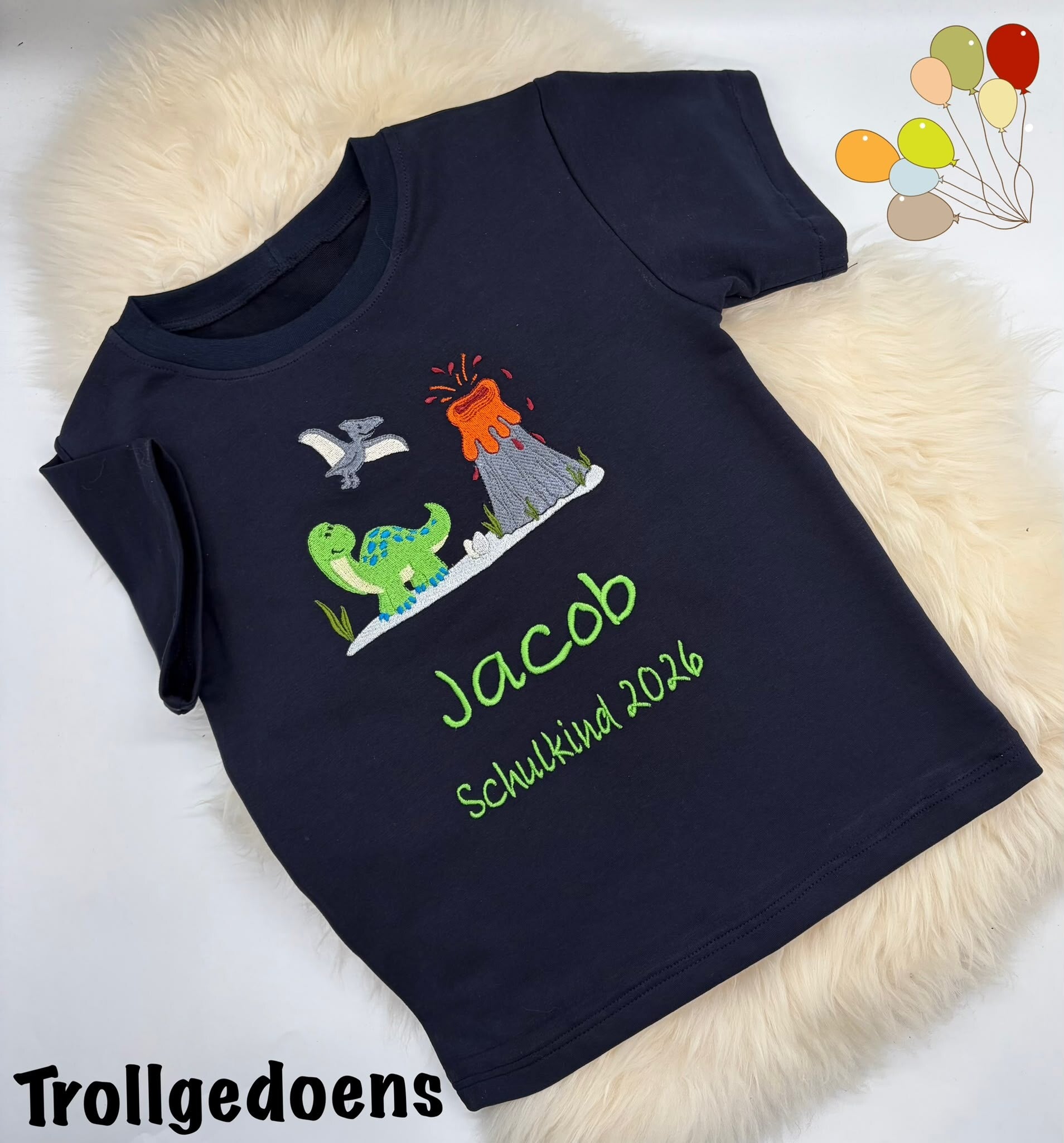 Shirt zur Einschulung Serie Dinoland