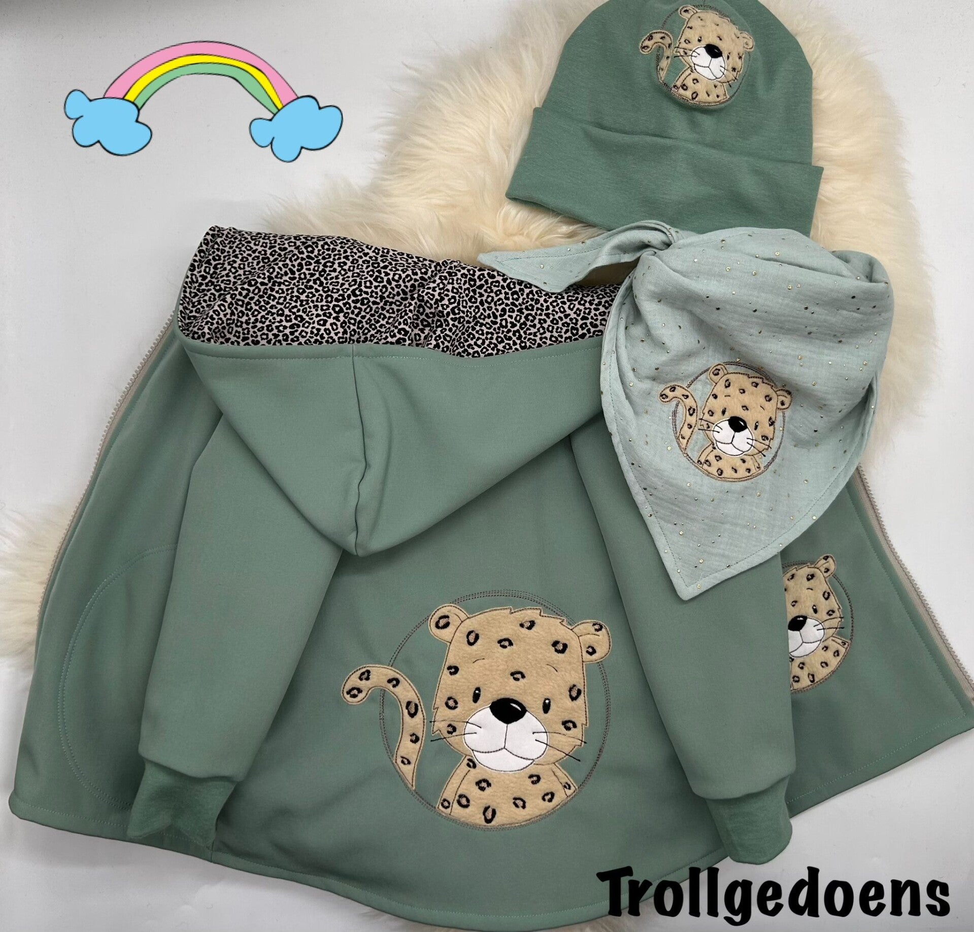 Softshelljacke mit Leopard