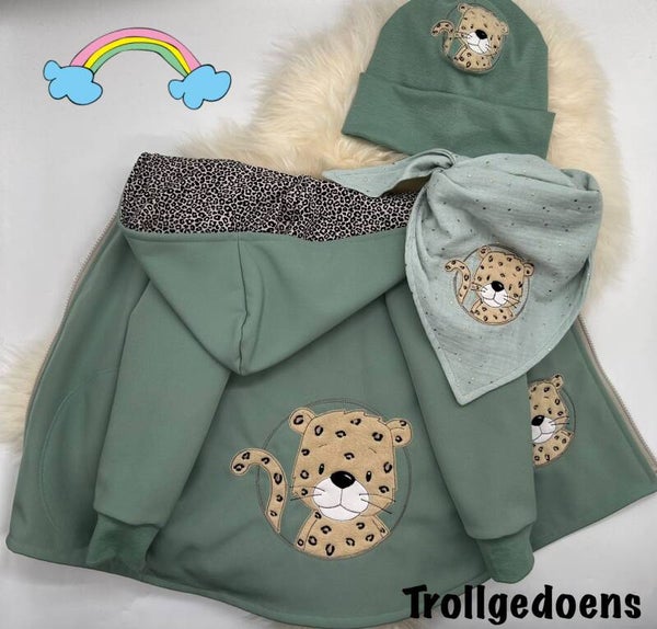 Softshelljacke mit Leopard