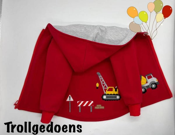 Softshelljacke Motiv Baustelle
