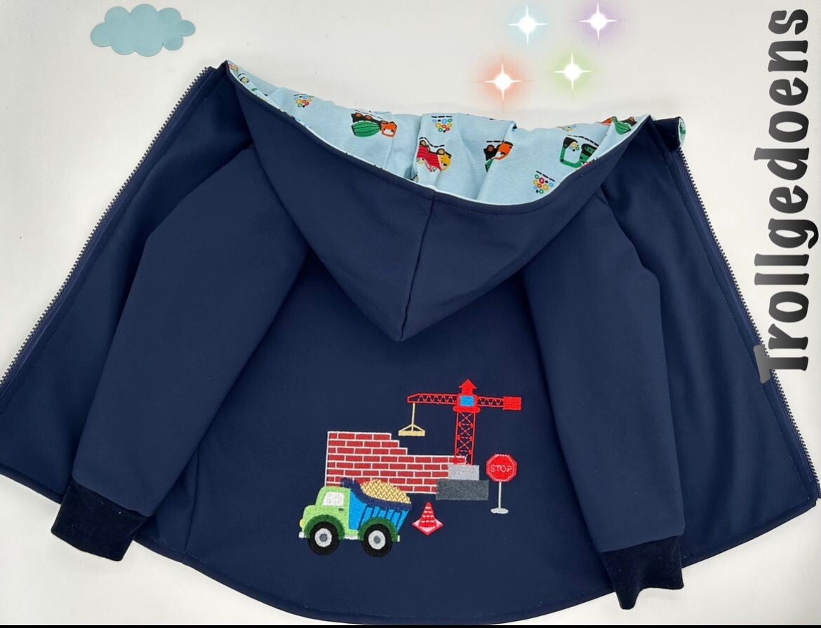 Sweatjacke Motiv Baustelle