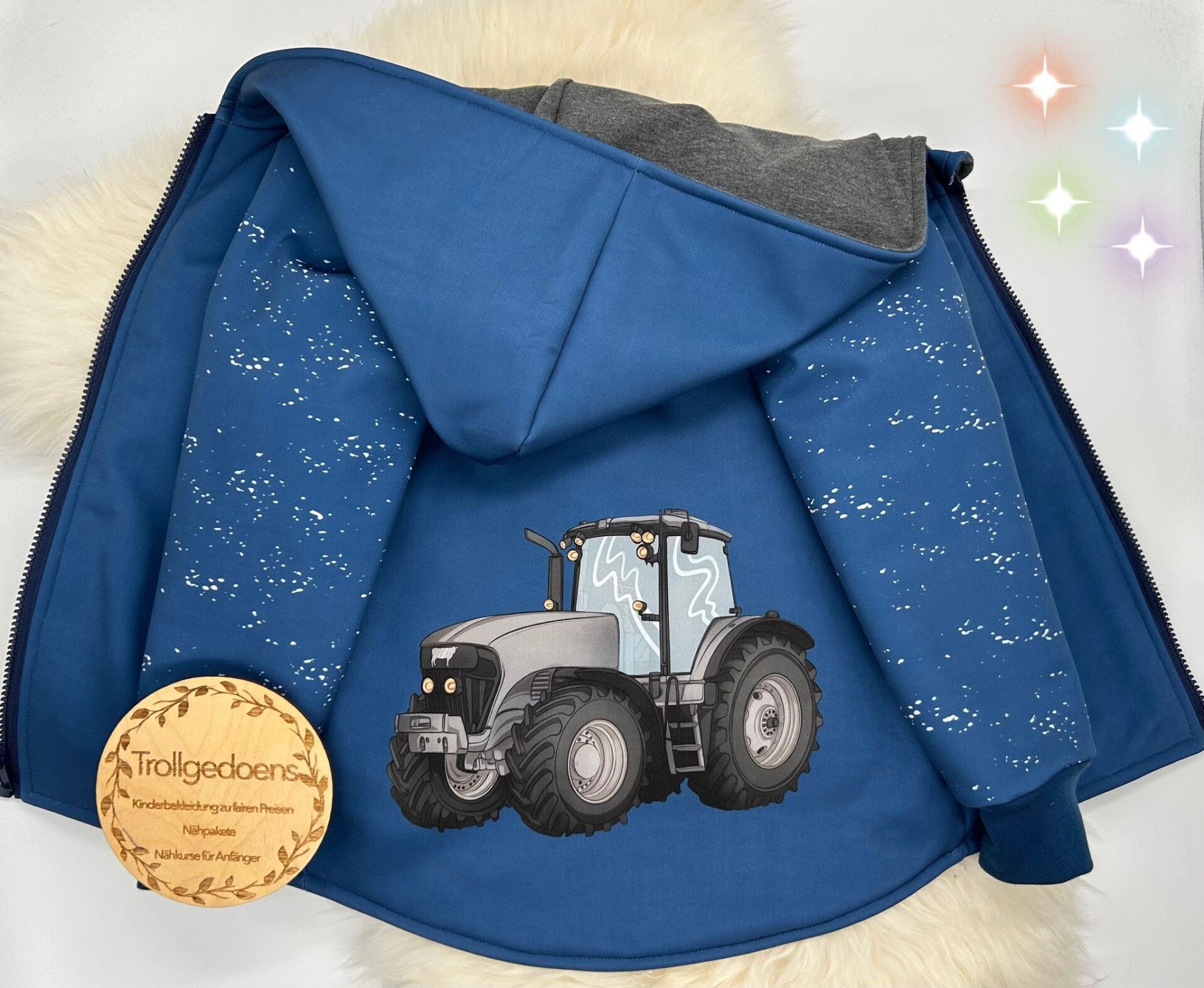 Softshelljacke mit Trecker