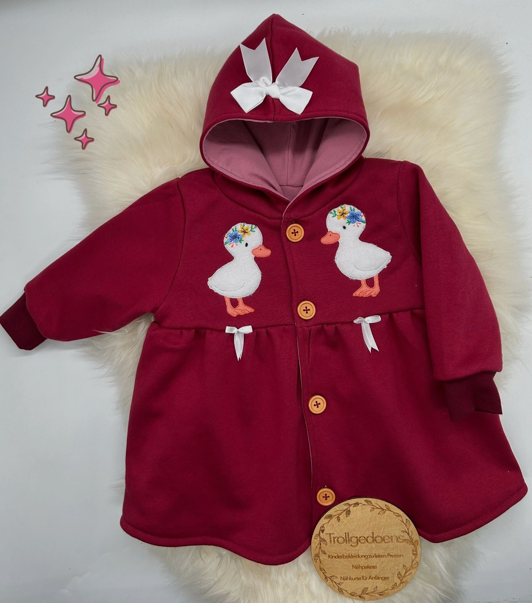 Mantel aus Sweatstoff