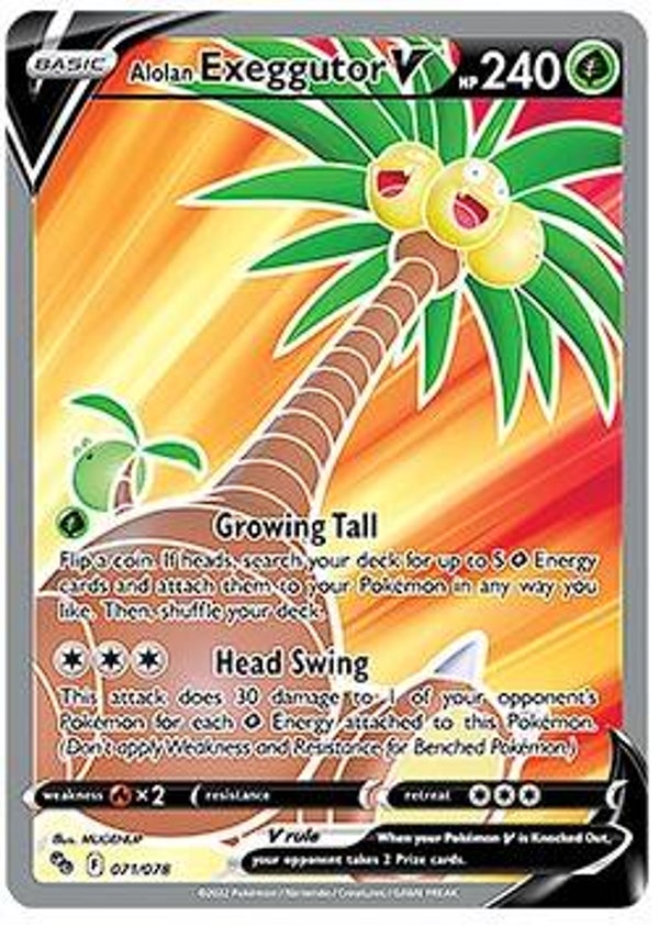 Pokemon Go- Alolan Exeggutor V #71