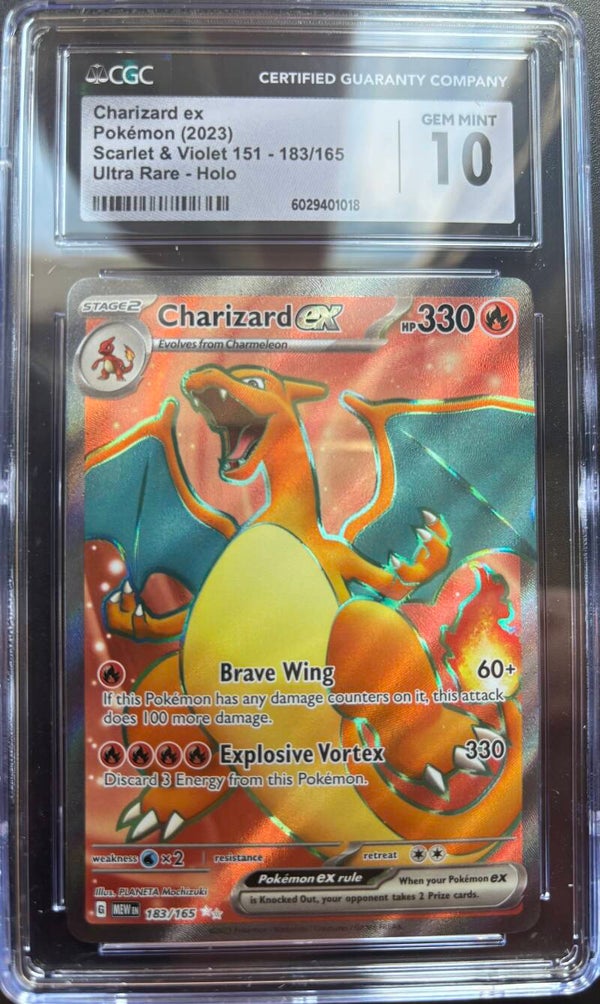 151- Charizard ex 183- GEM MINT 10